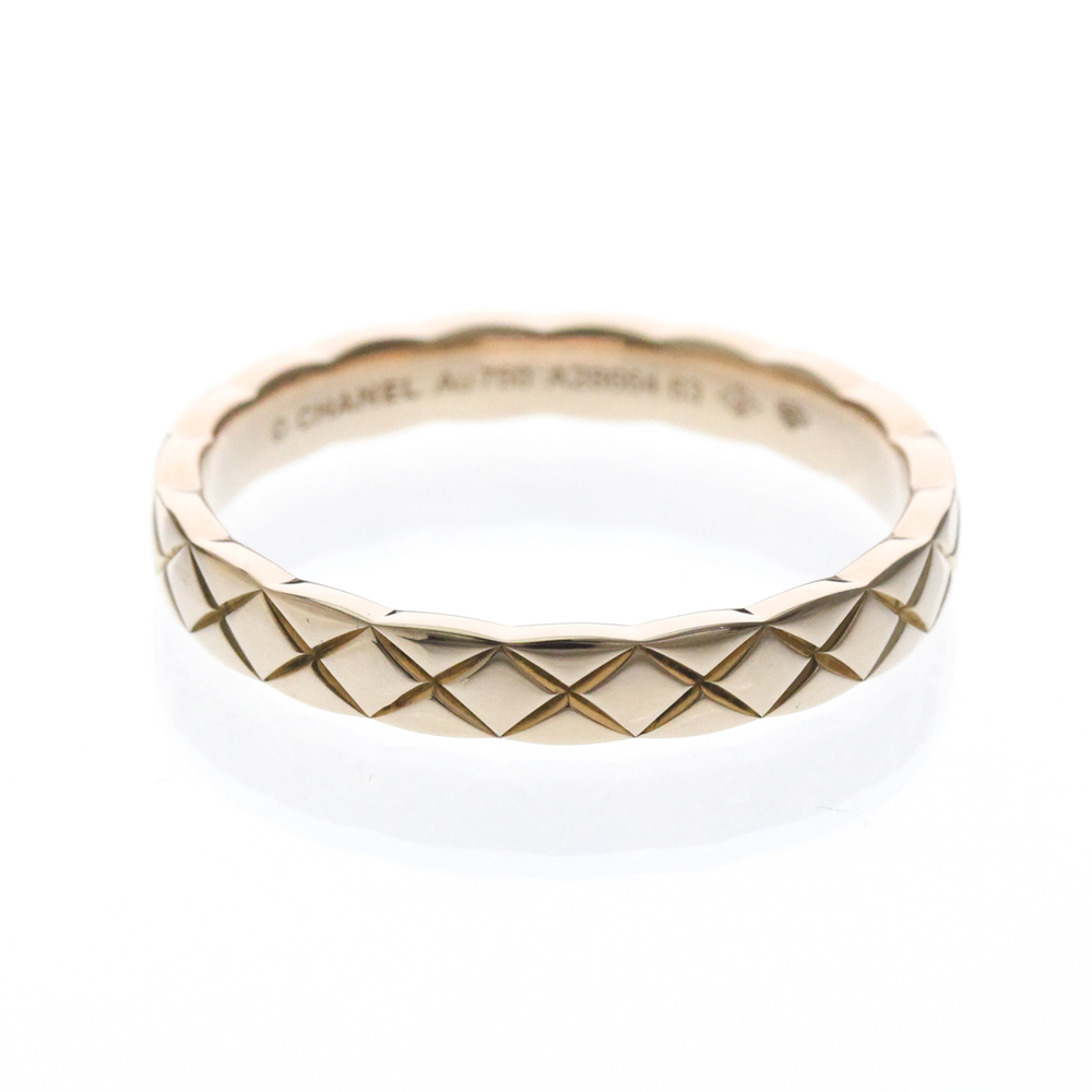 Chanel Coco Crush Ring Mini Model Pink Gold (18K) Fashion No Stone Band Ring ...